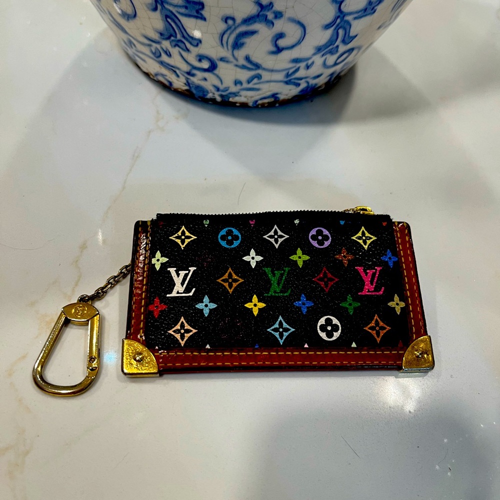EUC LV Murakami coin pouch/key chain